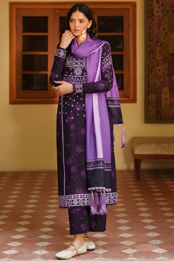 Farasha | Meline Premium Viscose 25 | Plum Powder - by Libasekhas UK - Registered Vendor of : Farasha - 100% Original Designer Dress
