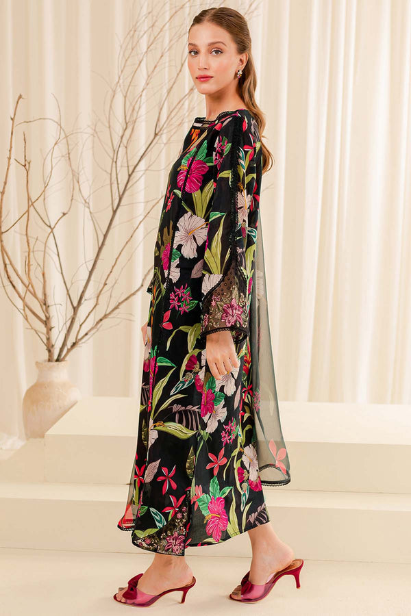 Farasha | Printed Essentials | Ebony Passion - by - Libasekhas UK - Registered Vendor of : Farasha - 100% Original Designer Dresss