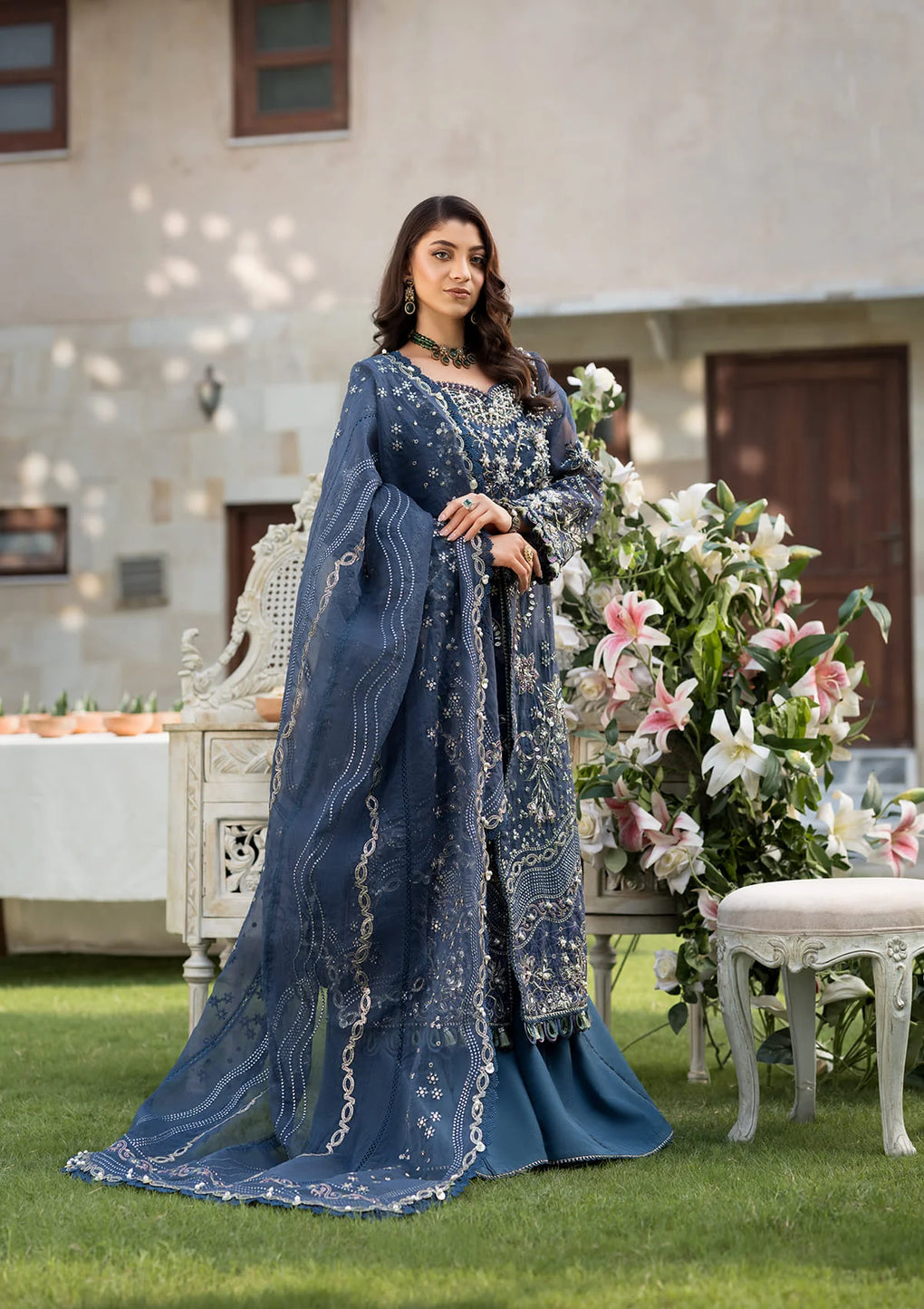 Elaf Premium | Formal Handwork Collection | EFH-04 FALAK - by - Libasekhas UK - Registered Vendor of : Elaf Premium - 100% Original Designer Dresss