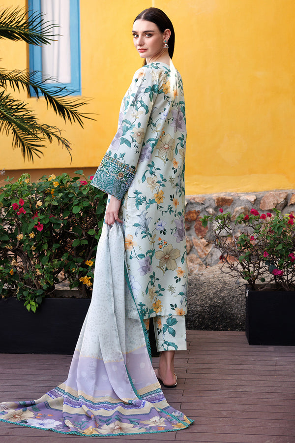 Farasha | Printed Essentials | Aqua Sparkle - by - Libasekhas UK - Registered Vendor of : Farasha - 100% Original Designer Dresss