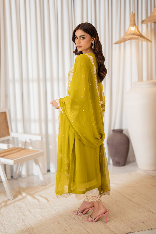 Azure | Ensembles Embroidered Formals | Amber Glow - by - Libasekhas UK - Registered Vendor of : Azure - 100% Original Designer Dresss