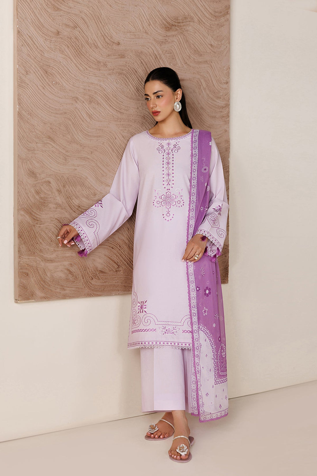 Farasha | Summer Melody 26 | Petal Violet - by Libasekhas UK - Registered Vendor of : Farasha - 100% Original Designer Dress