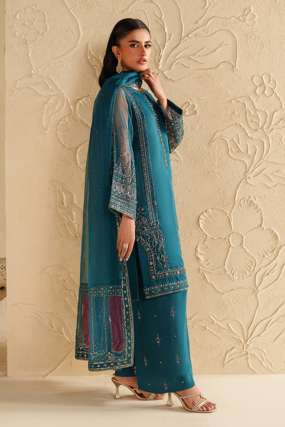 Naqshi | Feemora Organza Raw Silk | Rahmir - by Libasekhas UK - Registered Vendor of : Naqshi - 100% Original Designer Dress