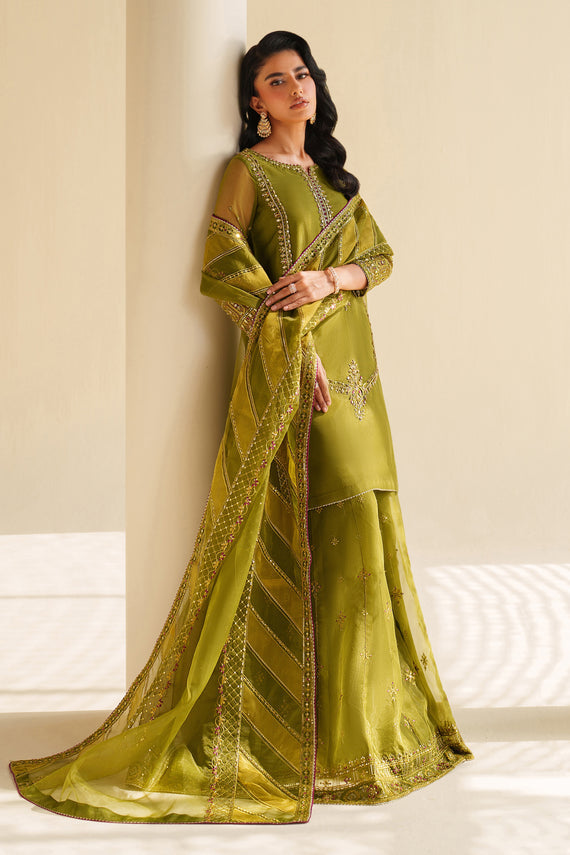 Naqshi | Feemora Organza Raw Silk | Feeha - by Libasekhas UK - Registered Vendor of : Naqshi - 100% Original Designer Dress