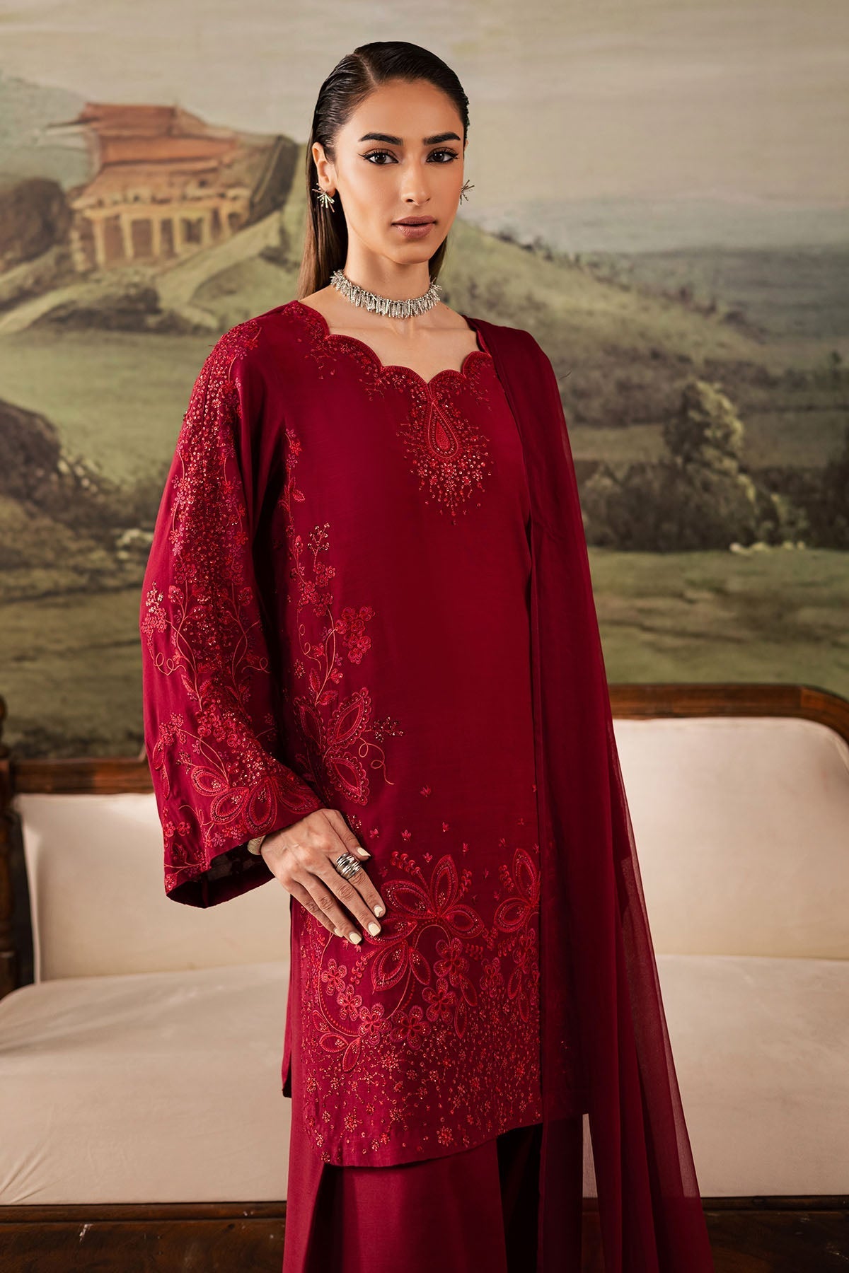 Nureh | Shades of Winter | NP-675 - by Libasekhas UK - Registered Vendor of : Nureh - 100% Original Designer Dress