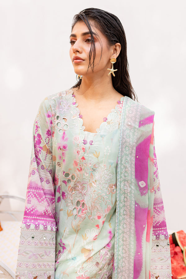 Nureh | Gardenia Lawn 24 | NS-136 A - by - Libasekhas UK - Registered Vendor of : Nureh - 100% Original Designer Dresss