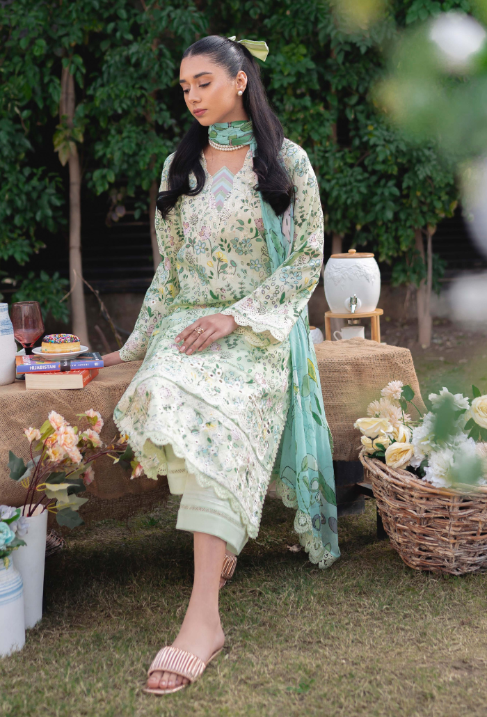 Humdum | Gardenia Lawn 24 | Printkari Lawn PLG 07 - by - Libasekhas UK - Registered Vendor of : HumDum - 100% Original Designer Dresss