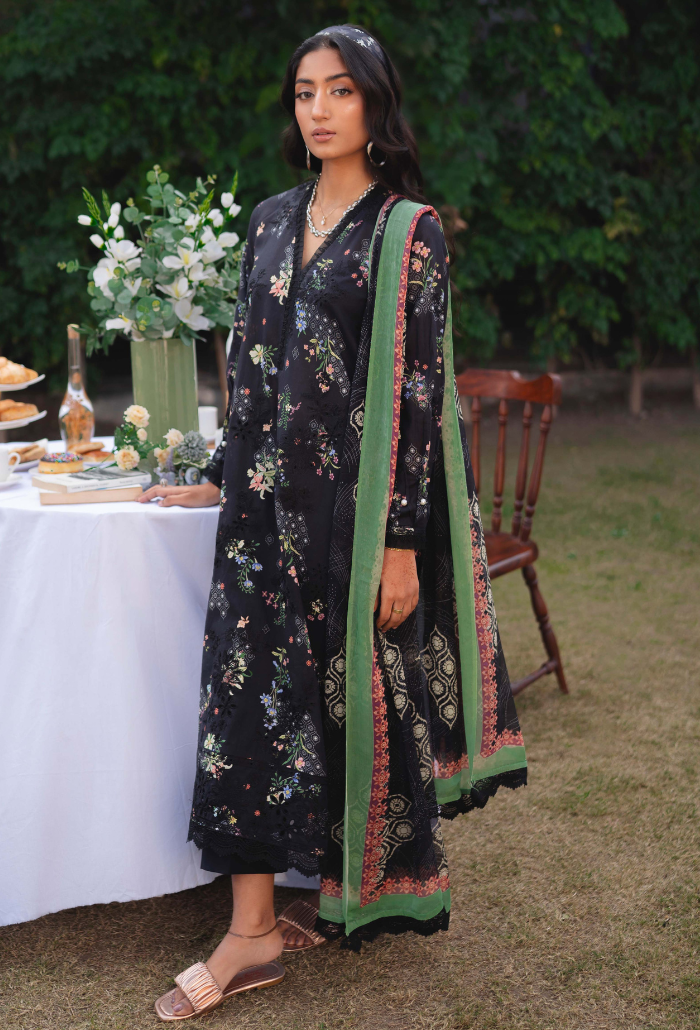 Humdum | Gardenia Lawn 24 |Printkari Lawn - PLG 01 - by - Libasekhas UK - Registered Vendor of : HumDum - 100% Original Designer Dresss