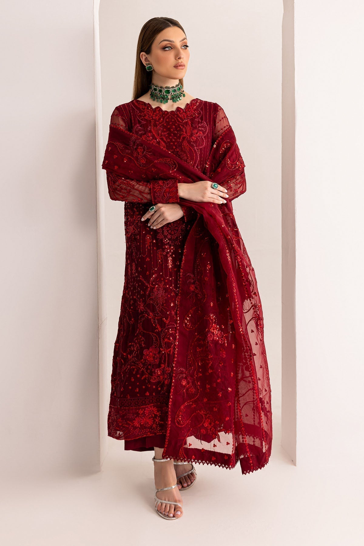 Nureh | Fancy Formals | NP-516 - by - Libasekhas UK - Registered Vendor of : Nureh - 100% Original Designer Dresss