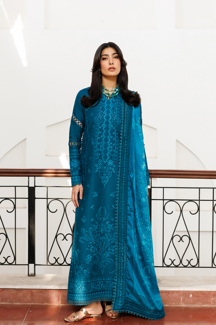 Emaan Adeel | Mirabelle Festive Luxury Lawn | FLORAISON - by Libasekhas UK - Registered Vendor of : Emaan Adeel - 100% Original Designer Dress