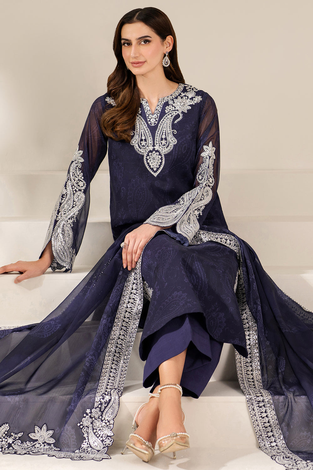 Farasha | Fiorella Formals | Blue Dazzle - by Libasekhas UK - Registered Vendor of : Farasha - 100% Original Designer Dress