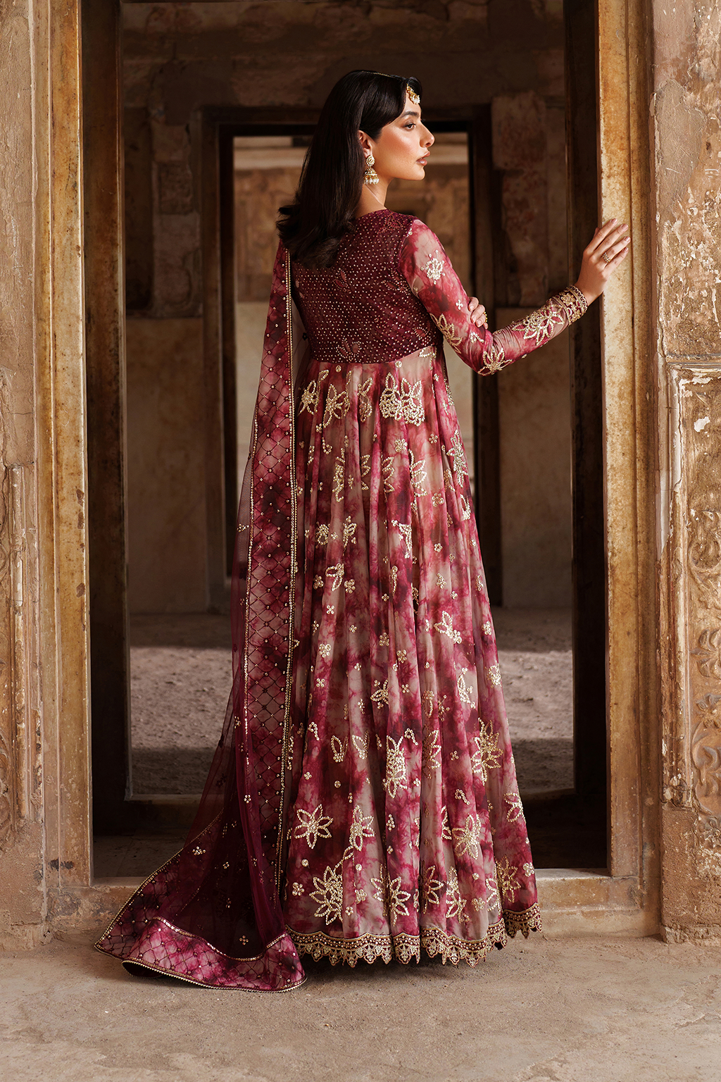 Iznik | Festive Formal | UE-533 Printed Chiffon - by Libasekhas UK - Registered Vendor of : Iznik - 100% Original Designer Dress