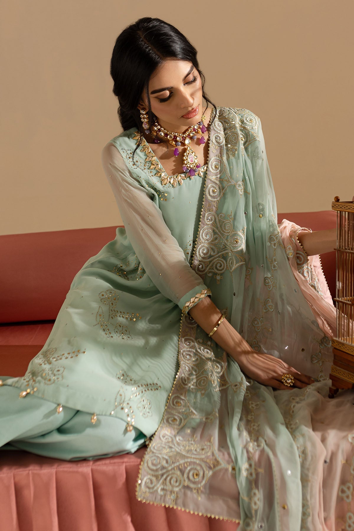 Nureh | Mukeshkari Formals | MK-11 - by - Libasekhas UK - Registered Vendor of : Nureh - 100% Original Designer Dresss