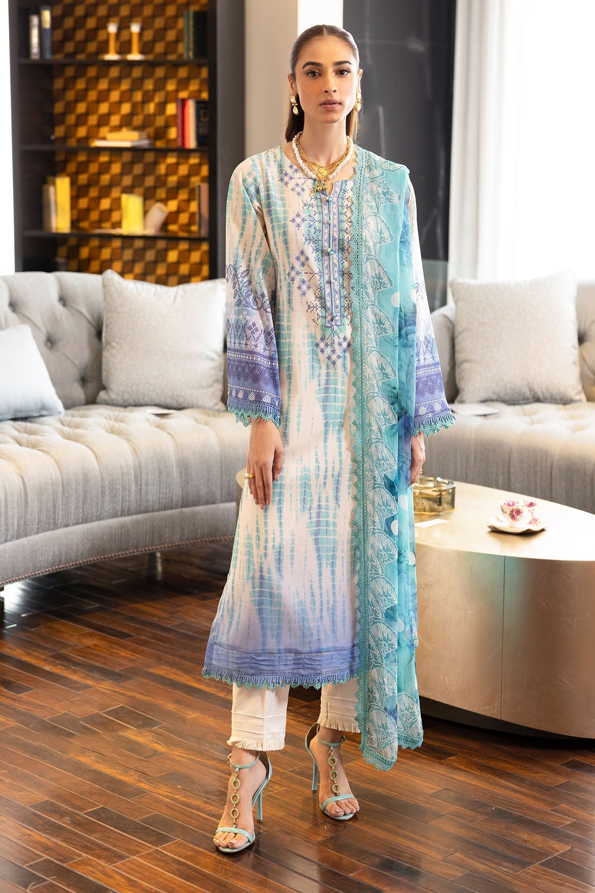 Nureh | Printed lawn 25 | SP-117 - by - Libasekhas UK - Registered Vendor of : Nureh - 100% Original Designer Dresss