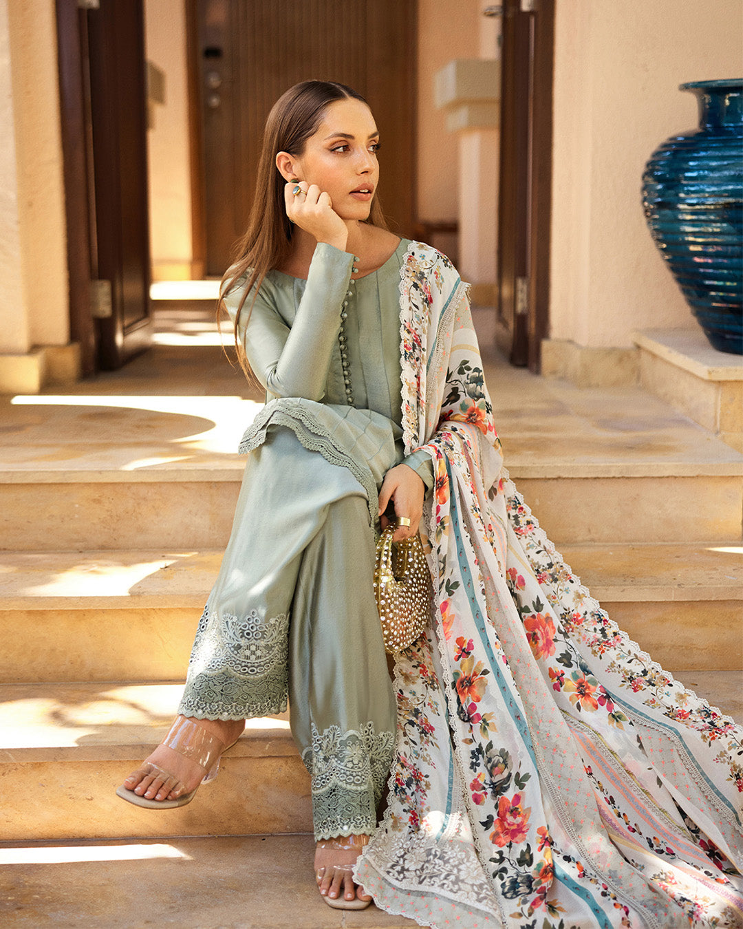 Faiza Saqlain | Carmela Luxury Pret | Arnett - by - Libasekhas UK - Registered Vendor of : Libasekhas - 100% Original Designer Dresss