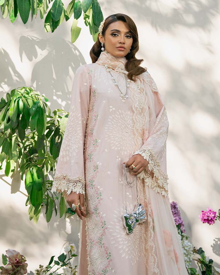 Zevk | Flora Festive Lawn | LOTUS - by - Libasekhas UK - Registered Vendor of : Zevk - 100% Original Designer Dresss
