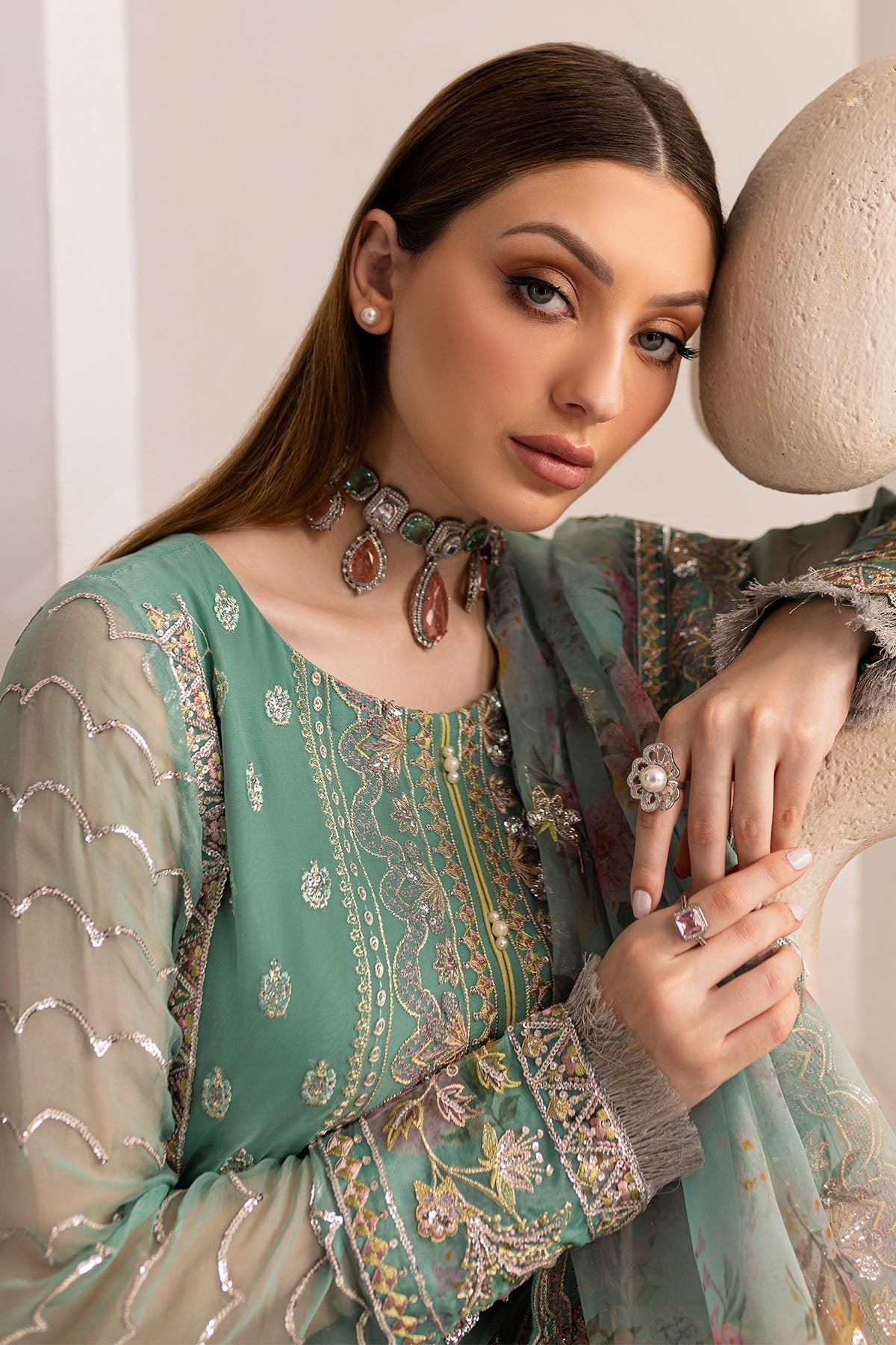Nureh | Fancy Formals | NP-513 - by - Libasekhas UK - Registered Vendor of : Nureh - 100% Original Designer Dresss