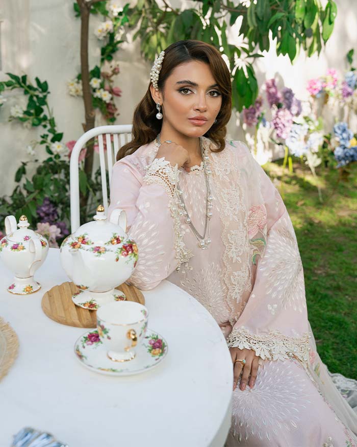 Zevk | Flora Festive Lawn | LOTUS - by - Libasekhas UK - Registered Vendor of : Zevk - 100% Original Designer Dresss