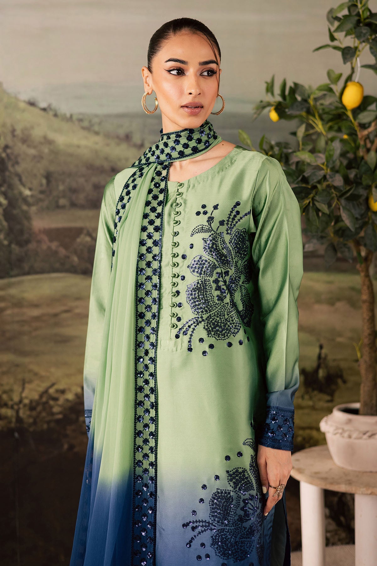 Nureh | Shades of Winter | NP-677 - by Libasekhas UK - Registered Vendor of : Nureh - 100% Original Designer Dress