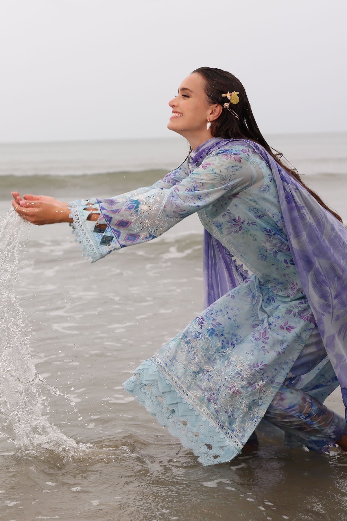 Nureh | Gardenia Embroidered Lawn 25 | NSG-176 - by - Libasekhas UK - Registered Vendor of : Nureh - 100% Original Designer Dresss