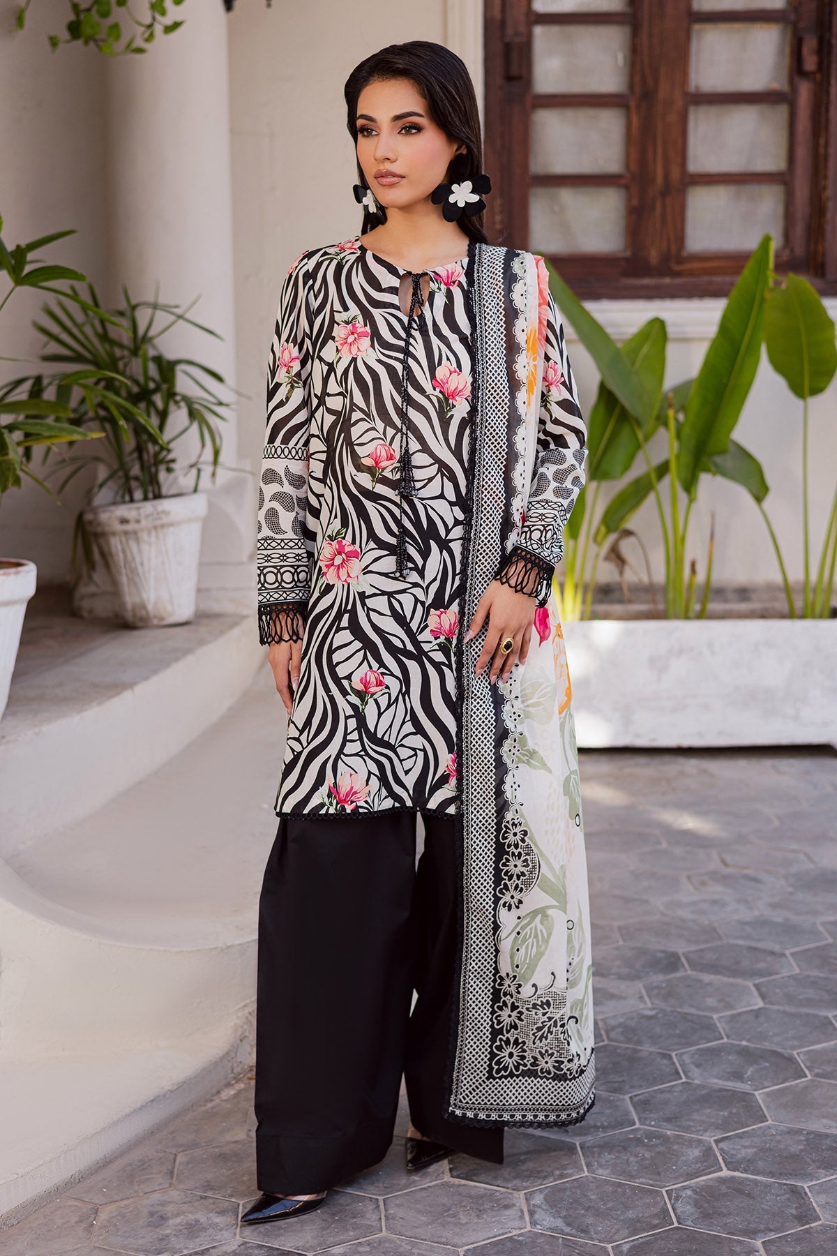 Nureh | Rania Prints | NR-08 - by Libasekhas UK - Registered Vendor of : Nureh - 100% Original Designer Dress