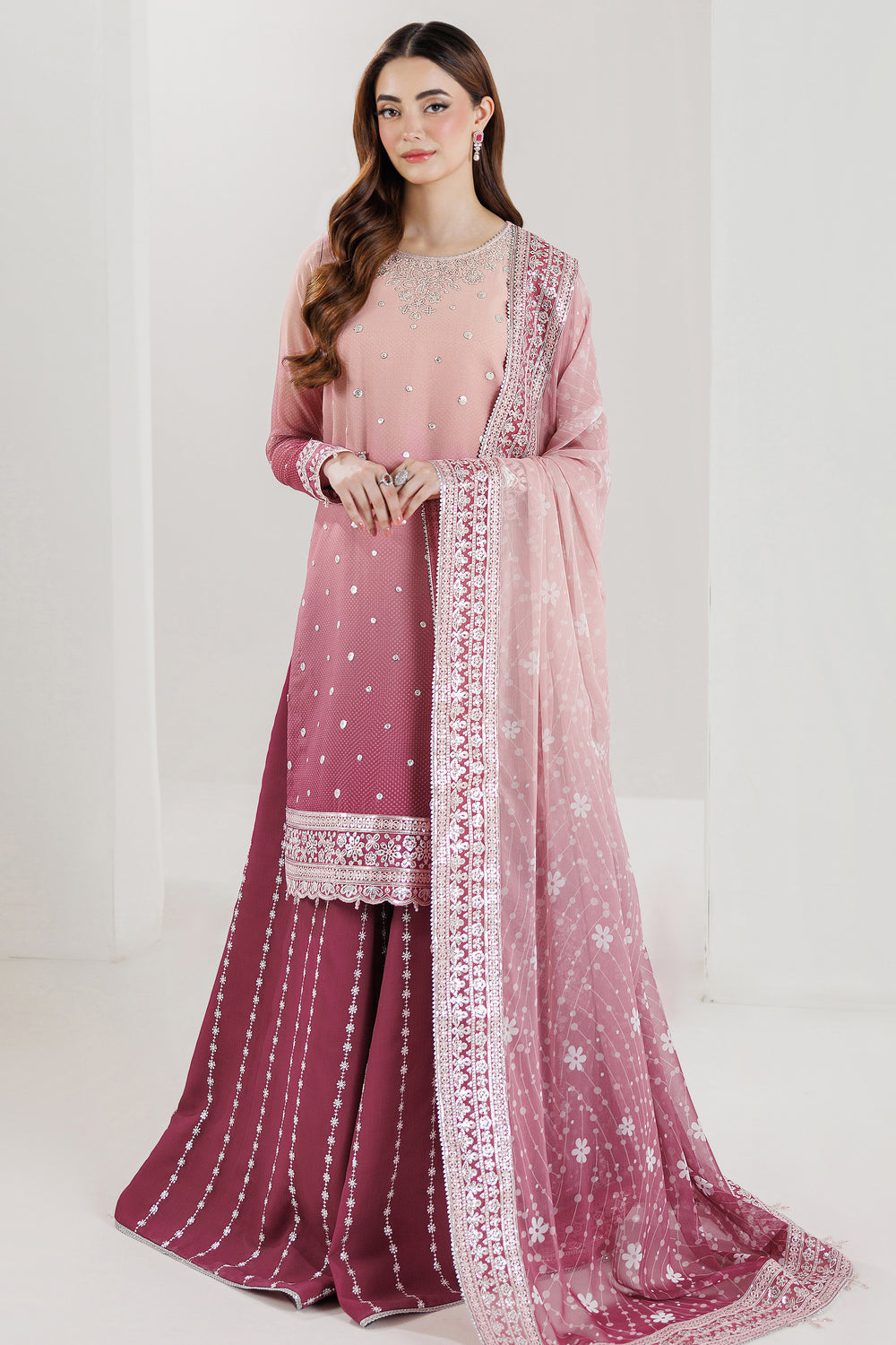 Farasha | Formals 26 | Rosette Blush - by Libasekhas UK - Registered Vendor of : Farasha - 100% Original Designer Dress