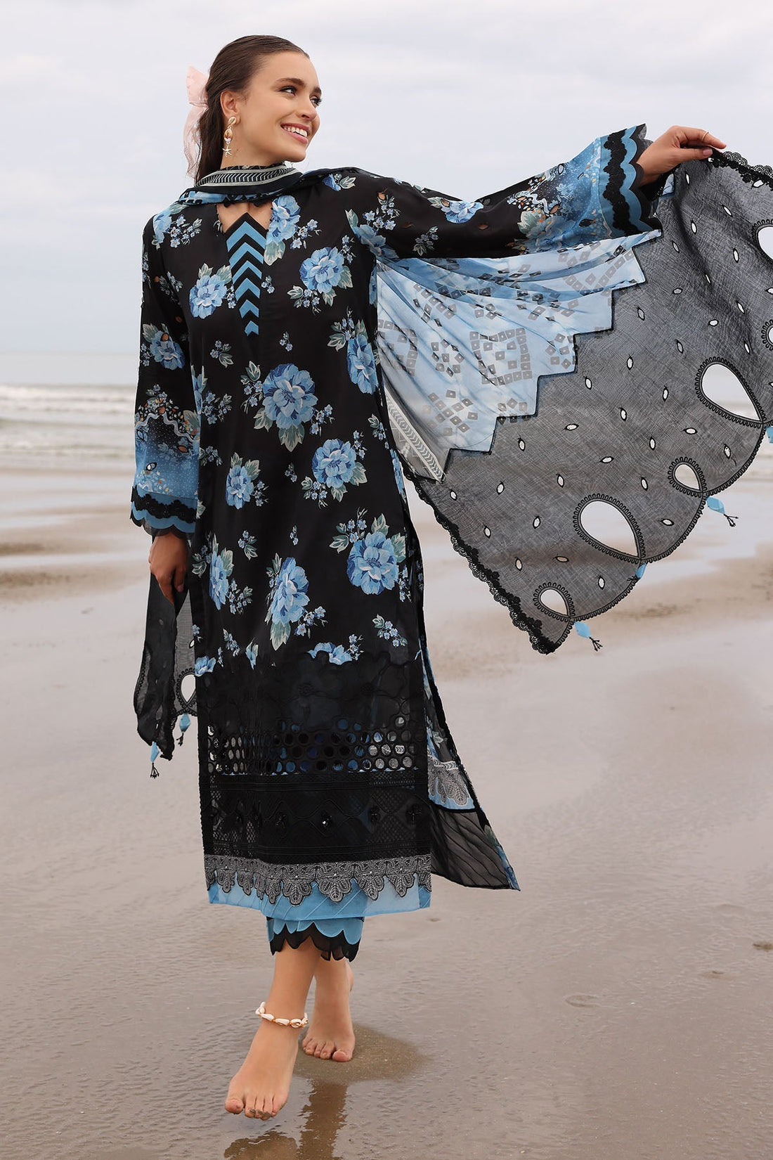 Nureh | Gardenia Embroidered Lawn 25 | NSG-171 - by - Libasekhas UK - Registered Vendor of : Nureh - 100% Original Designer Dresss