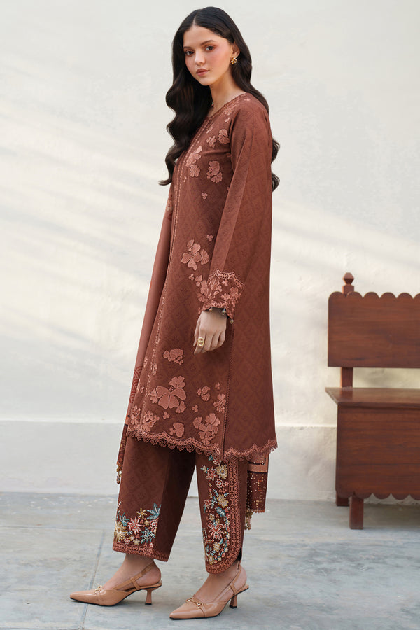 Farasha | Meline Premium Viscose 25 | Brown Clay - by Libasekhas UK - Registered Vendor of : Farasha - 100% Original Designer Dress