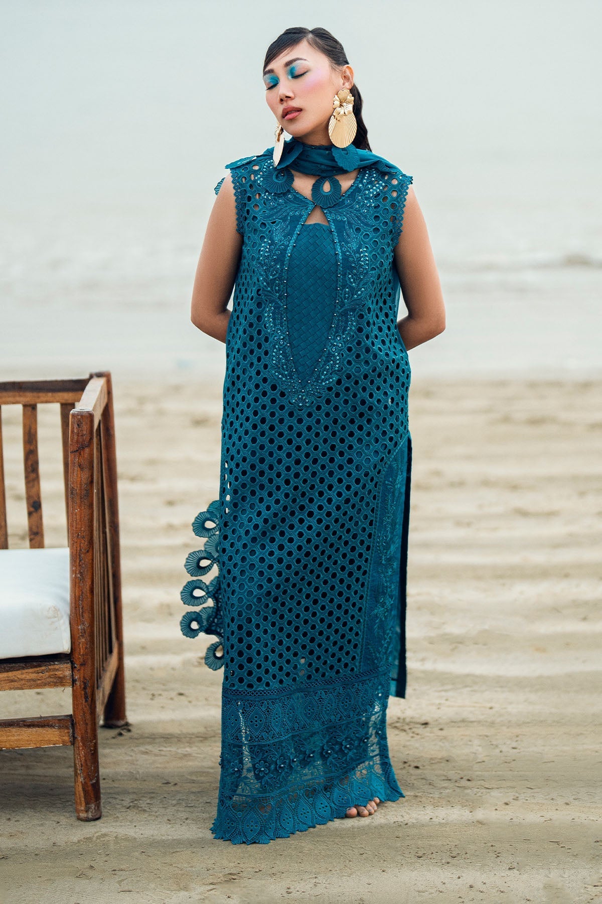 Nureh | Khuwab Luxury Lawn | NE-148 - by - Libasekhas UK - Registered Vendor of : Nureh - 100% Original Designer Dresss