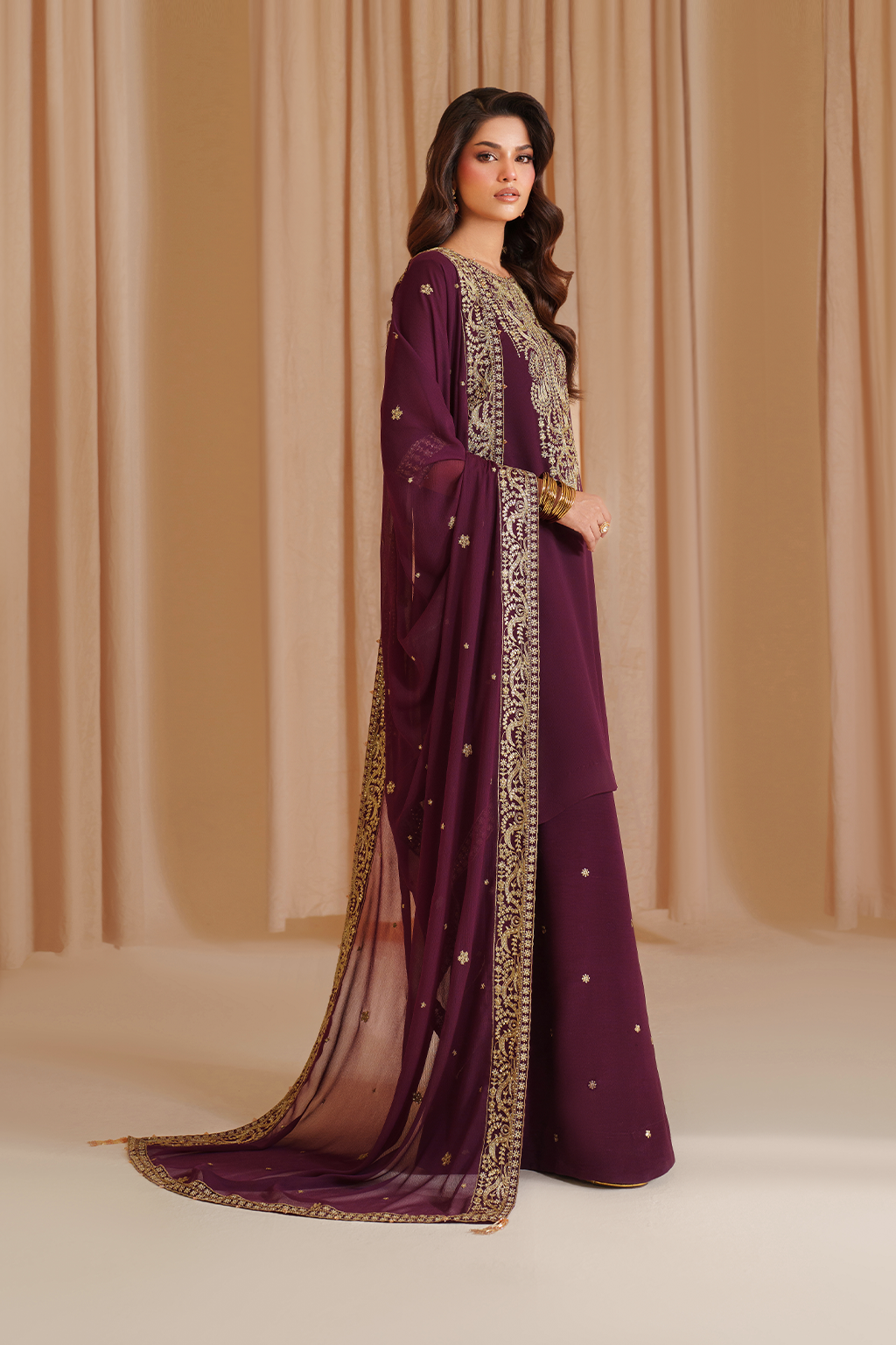 Iznik I Festive Formal I CC-76 Embroidered Chiffon - by Libasekhas UK - Registered Vendor of : Iznik - 100% Original Designer Dress