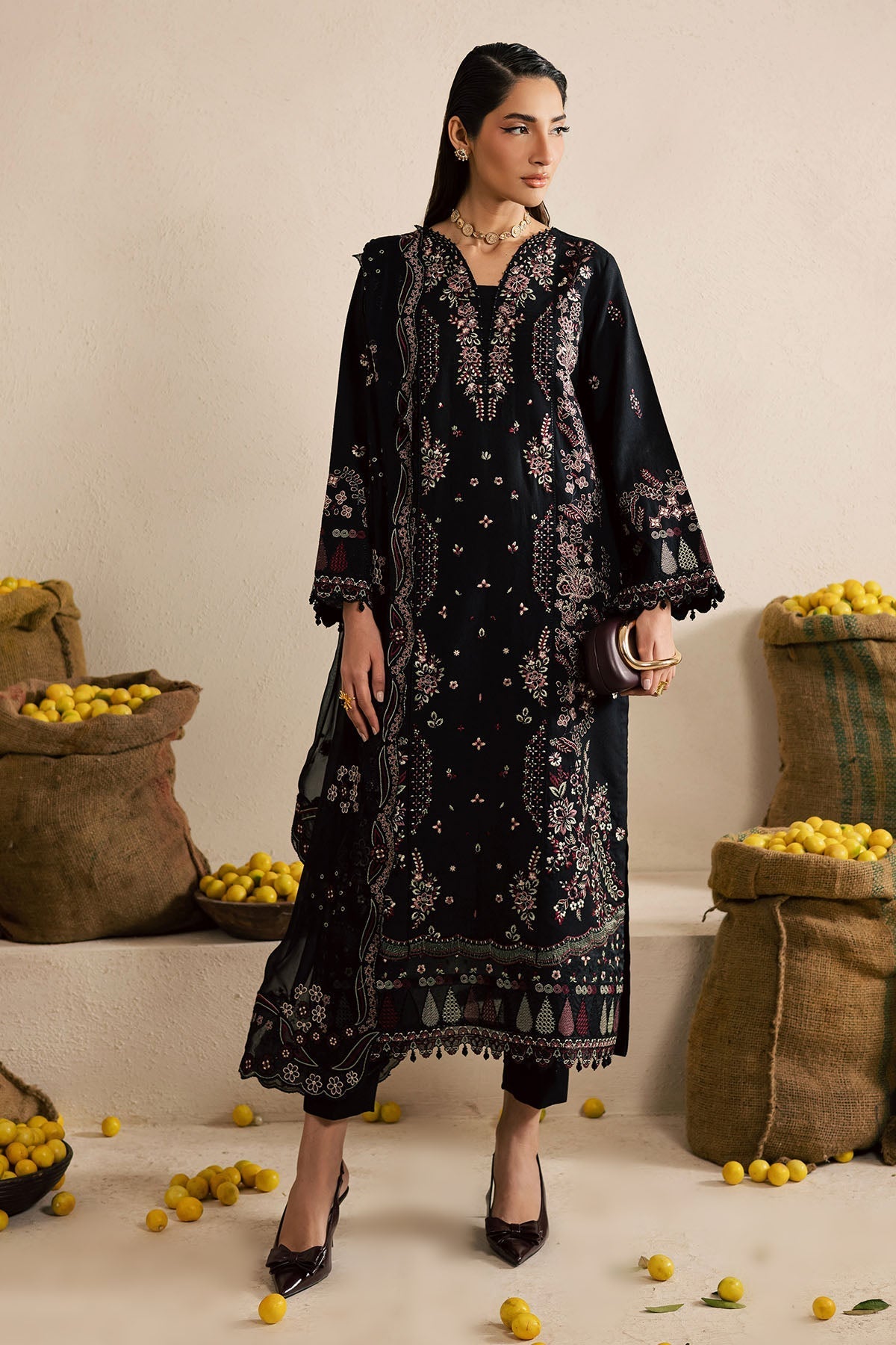 Nureh | Karandi Collection | NE-221 - by Libasekhas UK - Registered Vendor of : Nureh - 100% Original Designer Dress
