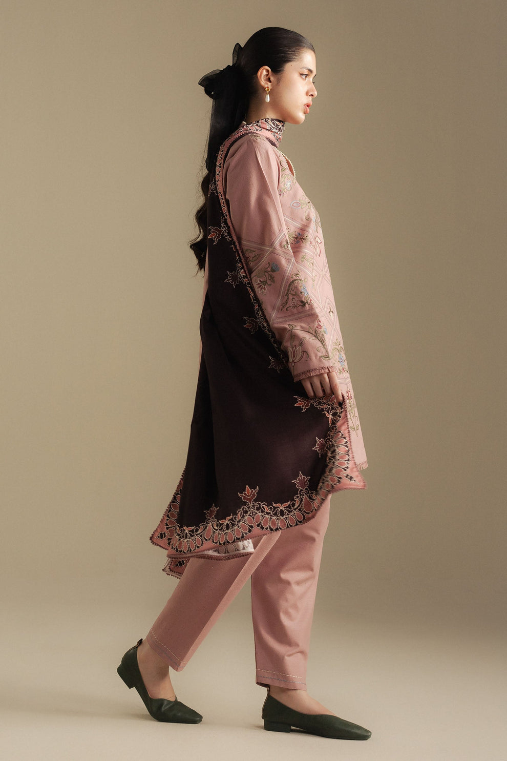 Zara Shahjahan | Coco Winter 25 | Coral-4A - by Libasekhas UK - Registered Vendor of : Zara Shahjahan - 100% Original Designer Dress