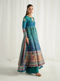 Gulaal | Aira Printed Silk | Azure - by Libasekhas UK - Registered Vendor of : Gulaal - 100% Original Designer Dress