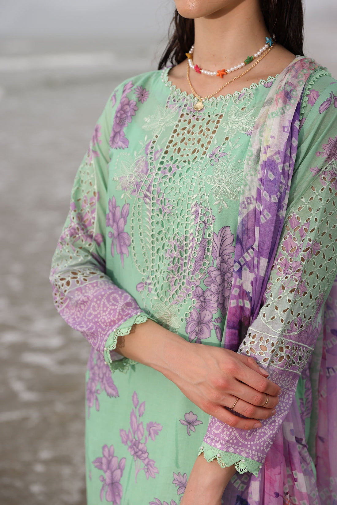 Nureh | Gardenia Embroidered Lawn 25 | NSG-174 - by - Libasekhas UK - Registered Vendor of : Nureh - 100% Original Designer Dresss