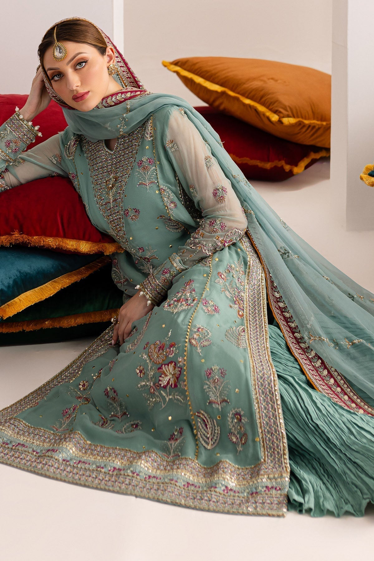 Nureh | Fancy Formals | NP-512 - by - Libasekhas UK - Registered Vendor of : Nureh - 100% Original Designer Dresss