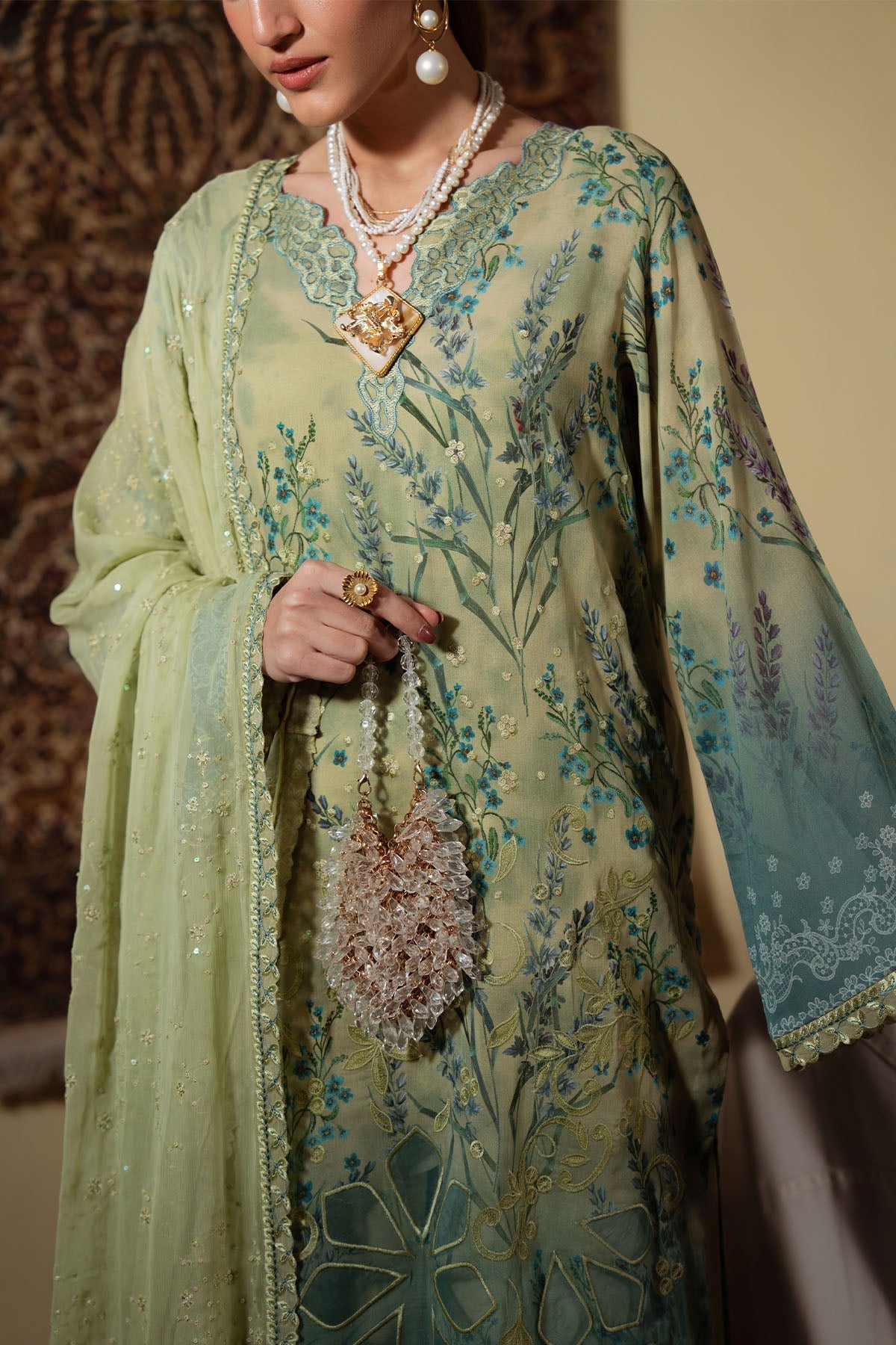 Nureh | Swiss Lawn | NS-161 - by Libasekhas UK - Registered Vendor of : Nureh - 100% Original Designer Dress