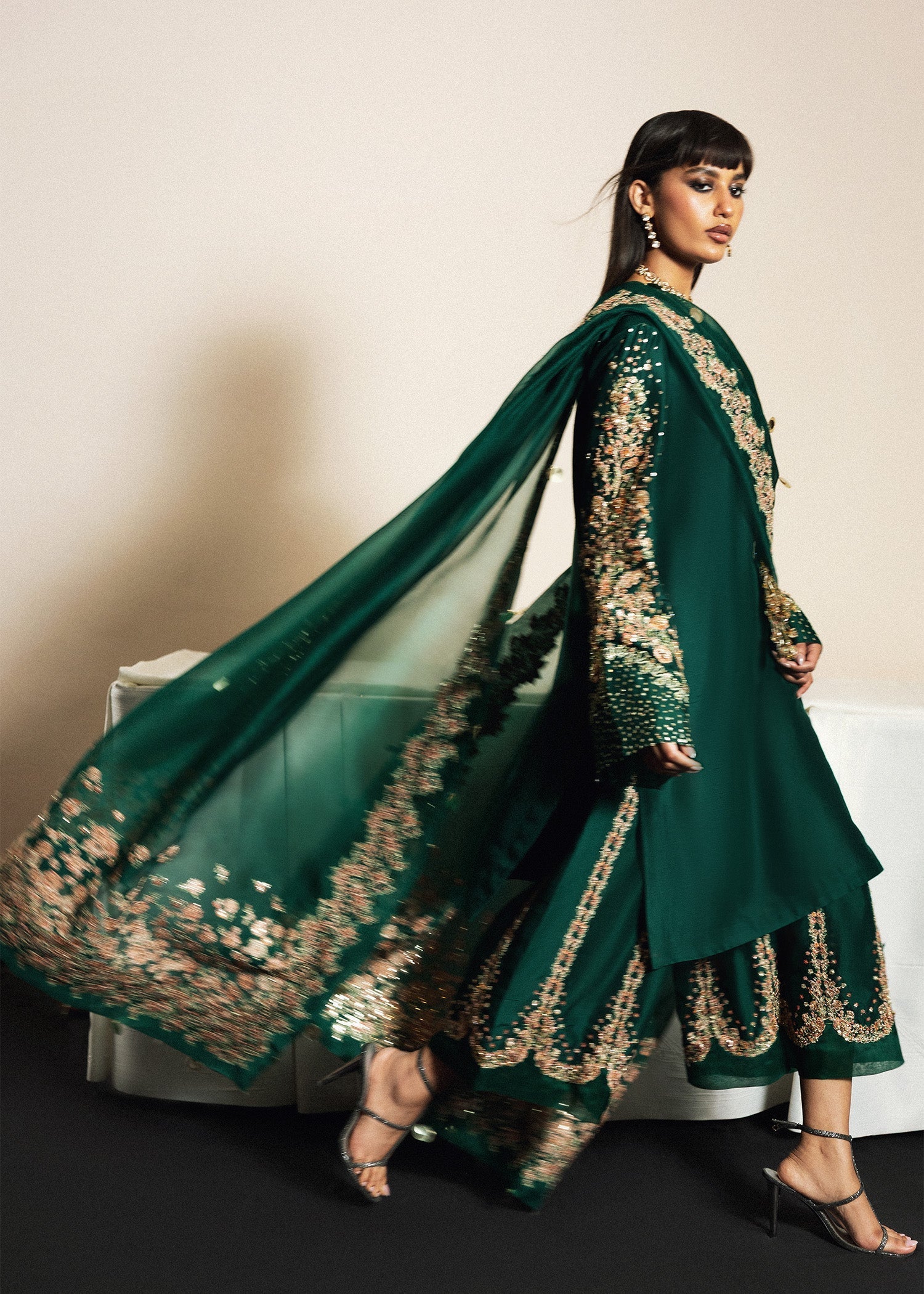 Hussain Rehar | Luxury Pret 26 | Noor Lepoque - by Libasekhas UK - Registered Vendor of : Hussain Rehar - 100% Original Designer Dress