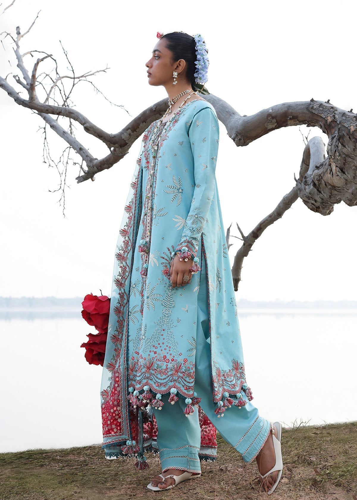 Hussain Rehar | Kalabagh Luxury Lawn 26 | Sepher - by Libasekhas UK - Registered Vendor of : Hussain Rehar - 100% Original Designer Dress