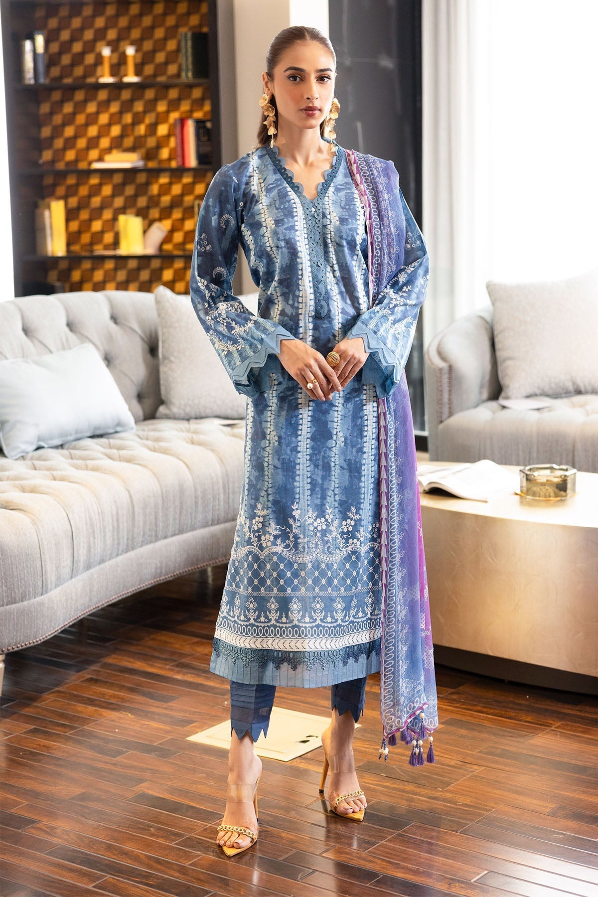Nureh | Printed lawn 25 | SP-119 - by - Libasekhas UK - Registered Vendor of : Nureh - 100% Original Designer Dresss
