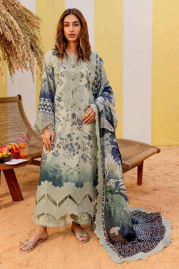 Nureh | Gardenia Lawn 25 | NSG-183 - by - Libasekhas UK - Registered Vendor of : Nureh - 100% Original Designer Dresss