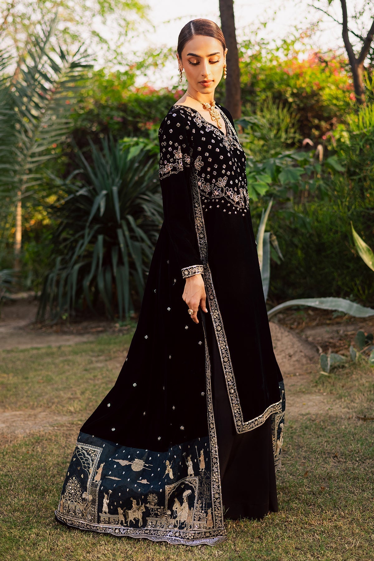 Nureh | Maya Velvet | NW-118 - by Libasekhas UK - Registered Vendor of : Nureh - 100% Original Designer Dress