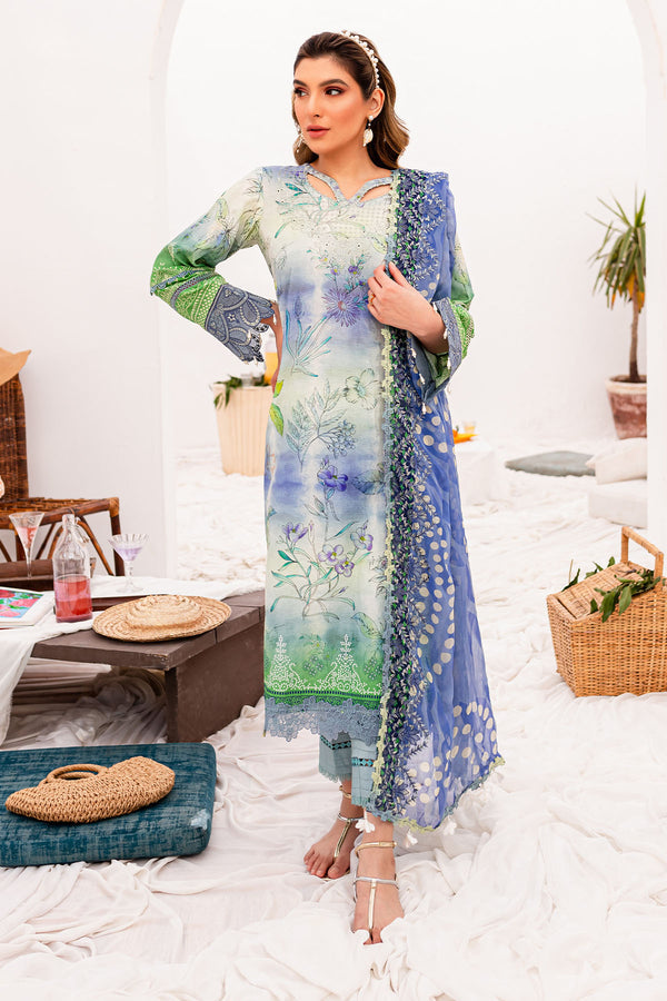 Nureh | Gardenia Lawn 24 | NSG-147 - by - Libasekhas UK - Registered Vendor of : Nureh - 100% Original Designer Dresss