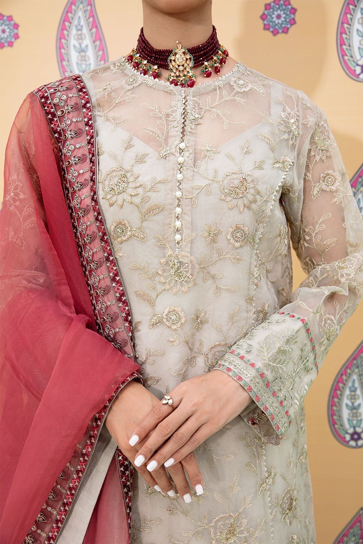 Nureh | Fancy Formals | NP-340 - by - Libasekhas UK - Registered Vendor of : Nureh - 100% Original Designer Dresss