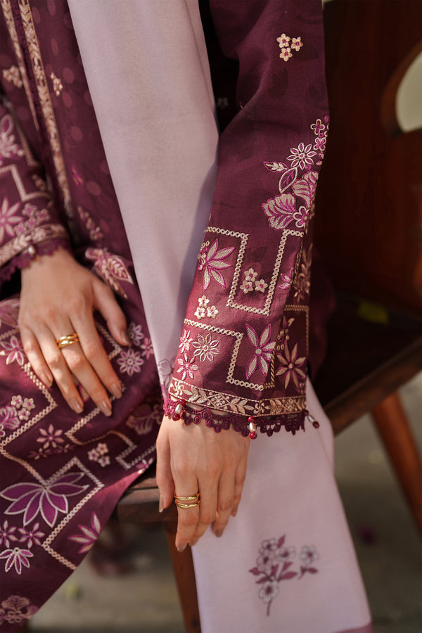 Farasha | Meline Premium Viscose 25 | Mauve Cream - by Libasekhas UK - Registered Vendor of : Farasha - 100% Original Designer Dress