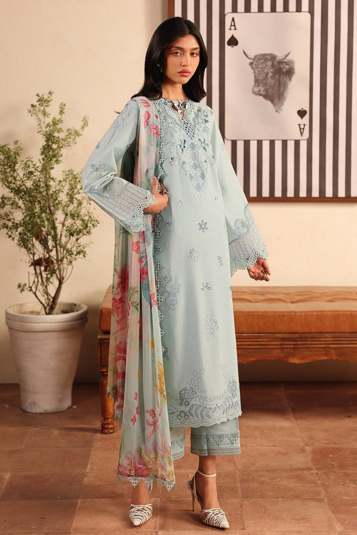 Nureh | Raha Lawn | NE-250 - by Libasekhas UK - Registered Vendor of : Nureh - 100% Original Designer Dress