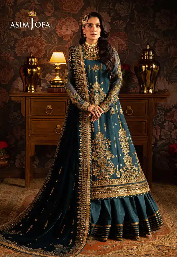 Asim Jofa | Makhmal Wedding Velvet 23 | AJMM-07 - by - Libasekhas UK - Registered Vendor of : Asim Jofa - 100% Original Designer Dresss