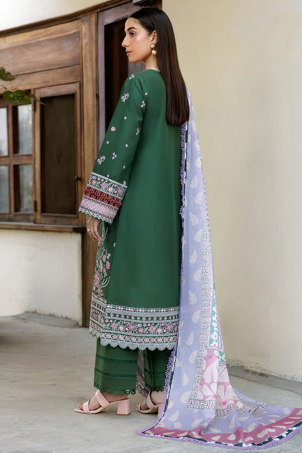 Farasha | Summer Weaves Embroidered Lawn | Emerald Eclips - by - Libasekhas UK - Registered Vendor of : Farasha - 100% Original Designer Dresss