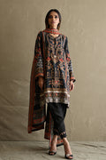 Mina Hasan | Signature Pret | Baroque In Black - by Libasekhas - Registered Vendor of : Mina Hasan - 100% Original Designer Dress