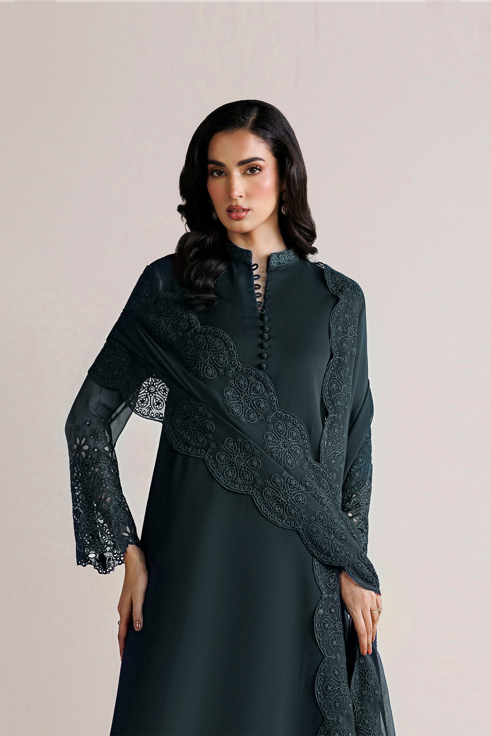 Farasha | Chiffon Essentials 26 | Moonlit Smoke - by Libasekhas UK - Registered Vendor of : Farasha - 100% Original Designer Dress