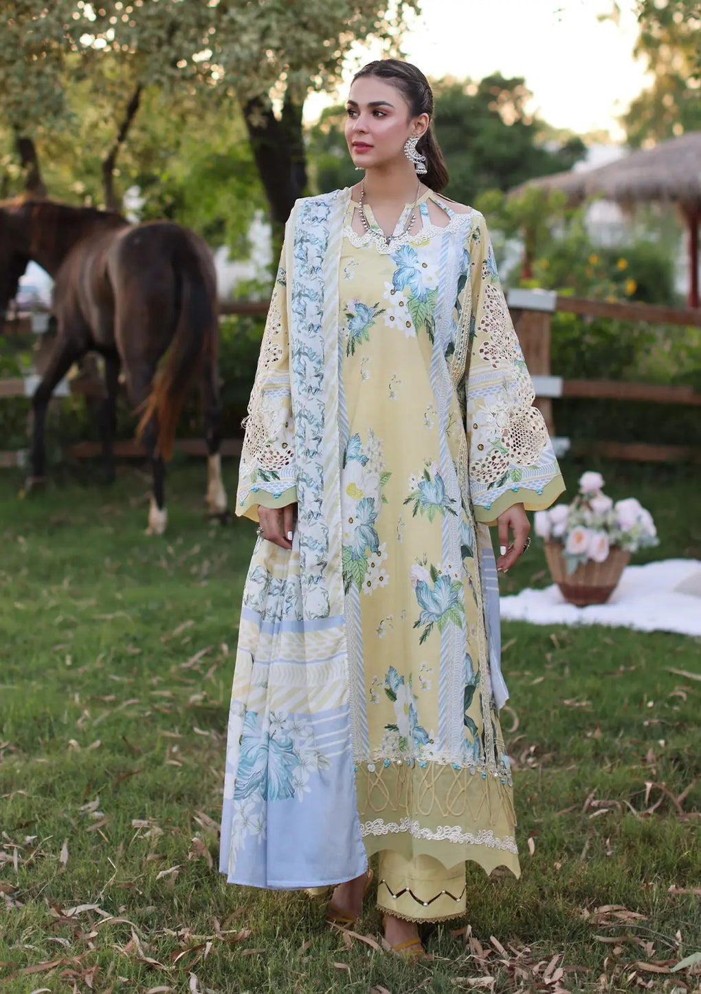 Elaf Premium | Prints Chikankari 24 | 05A CITRUS CRUSH - Luxury -  Libasekhas